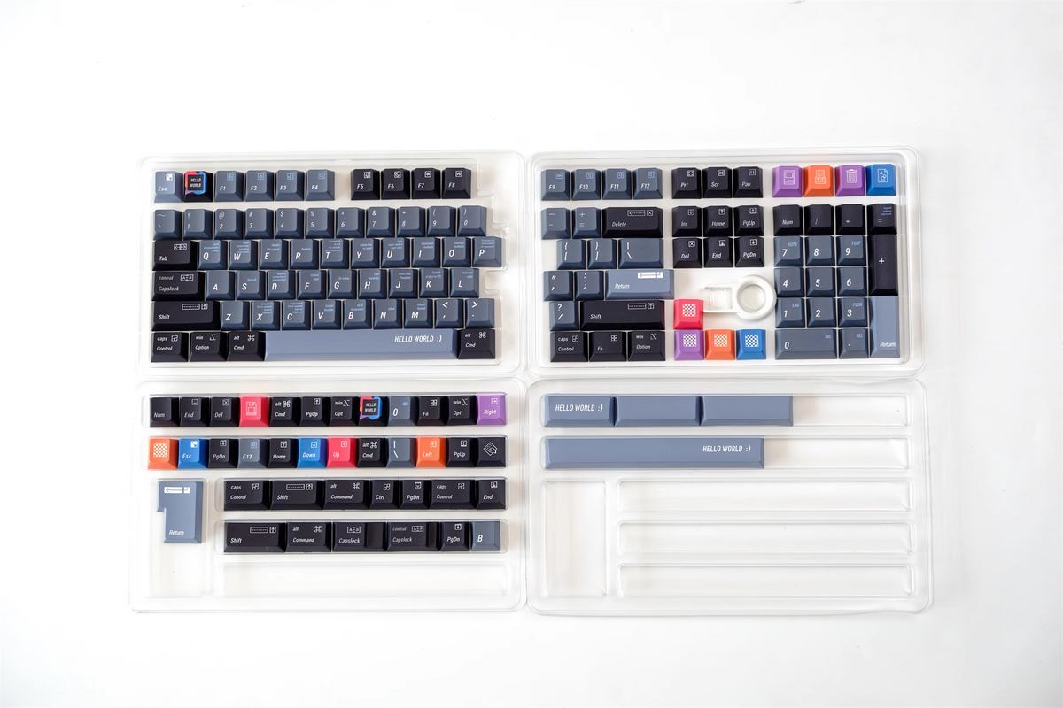 Black Programmer R2 Keycaps - Diykeycap