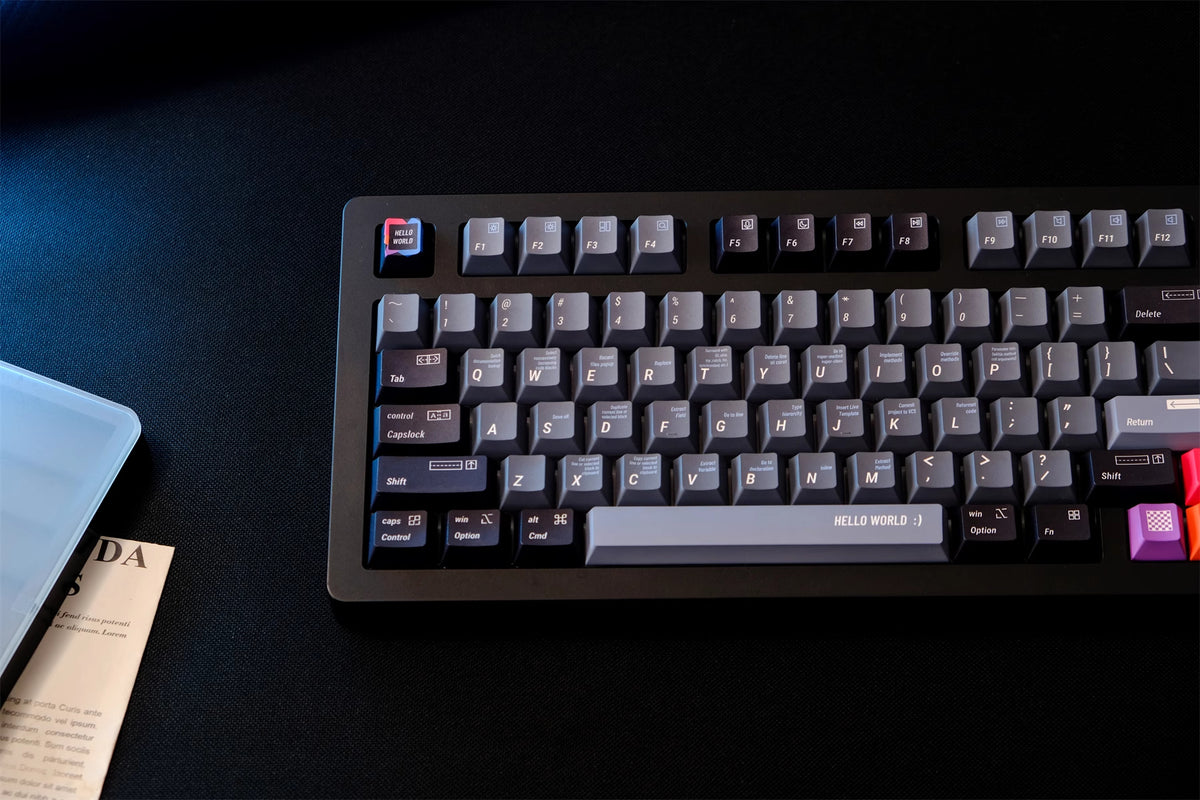 Black Programmer R2 Keycaps - Diykeycap