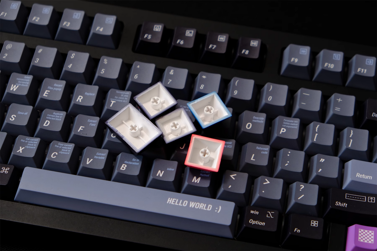Black Programmer R2 Keycaps - Diykeycap