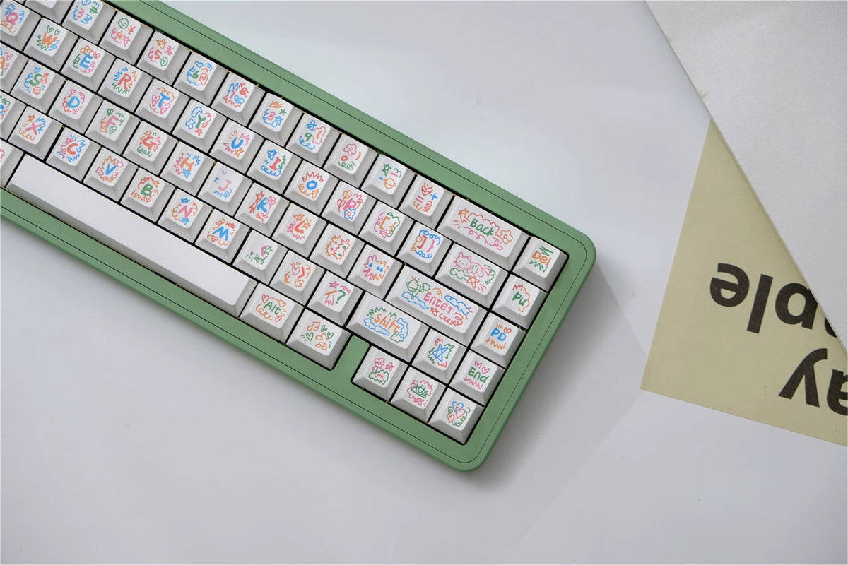 Doodle PBT keycaps - Diykeycap
