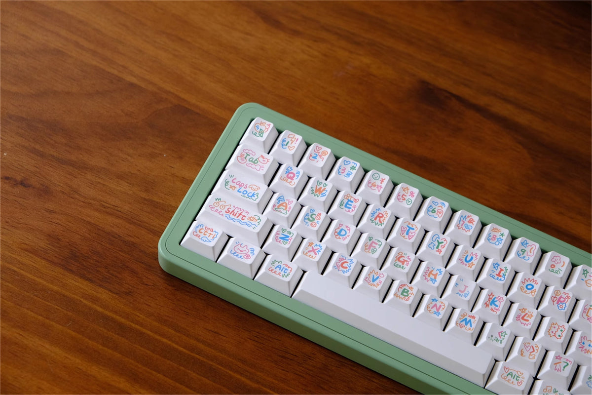 Doodle PBT keycaps - Diykeycap