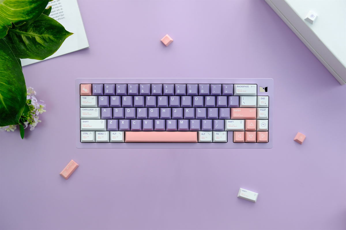 Lilac Garden Keycaps - Diykeycap