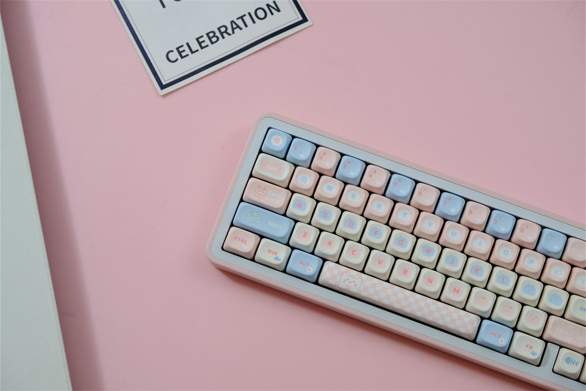 Kawaii Kitty Keycaps - Diykeycap
