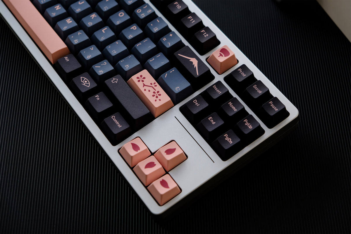 Midnight Sakura Keycaps - Diykeycap