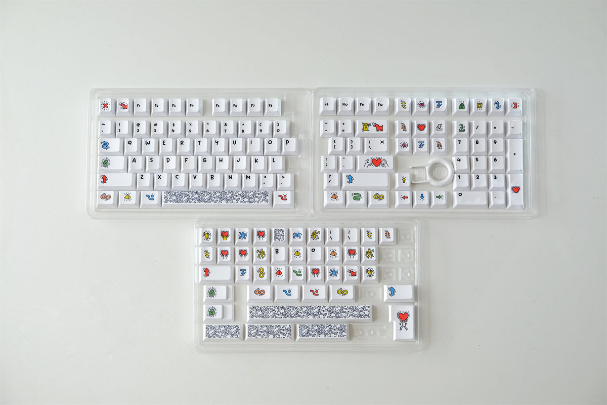 Keith Haring Graffiti Art Keycaps - Diykeycap