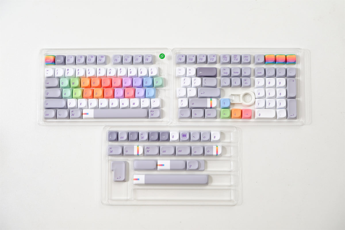 Rainbow Programmer Keycaps - Diykeycap