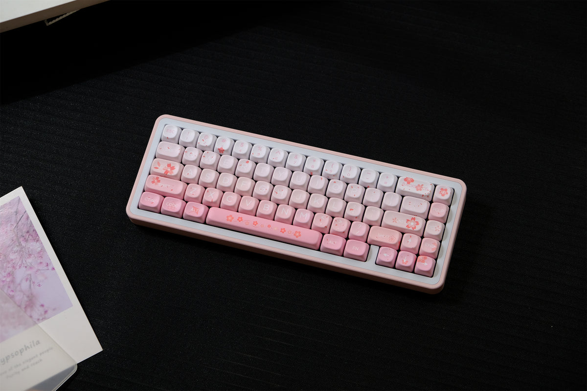 Sakura Rain Keycaps - Diykeycap