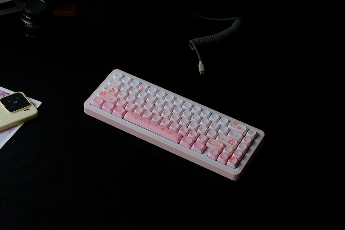 Sakura Rain Keycaps - Diykeycap
