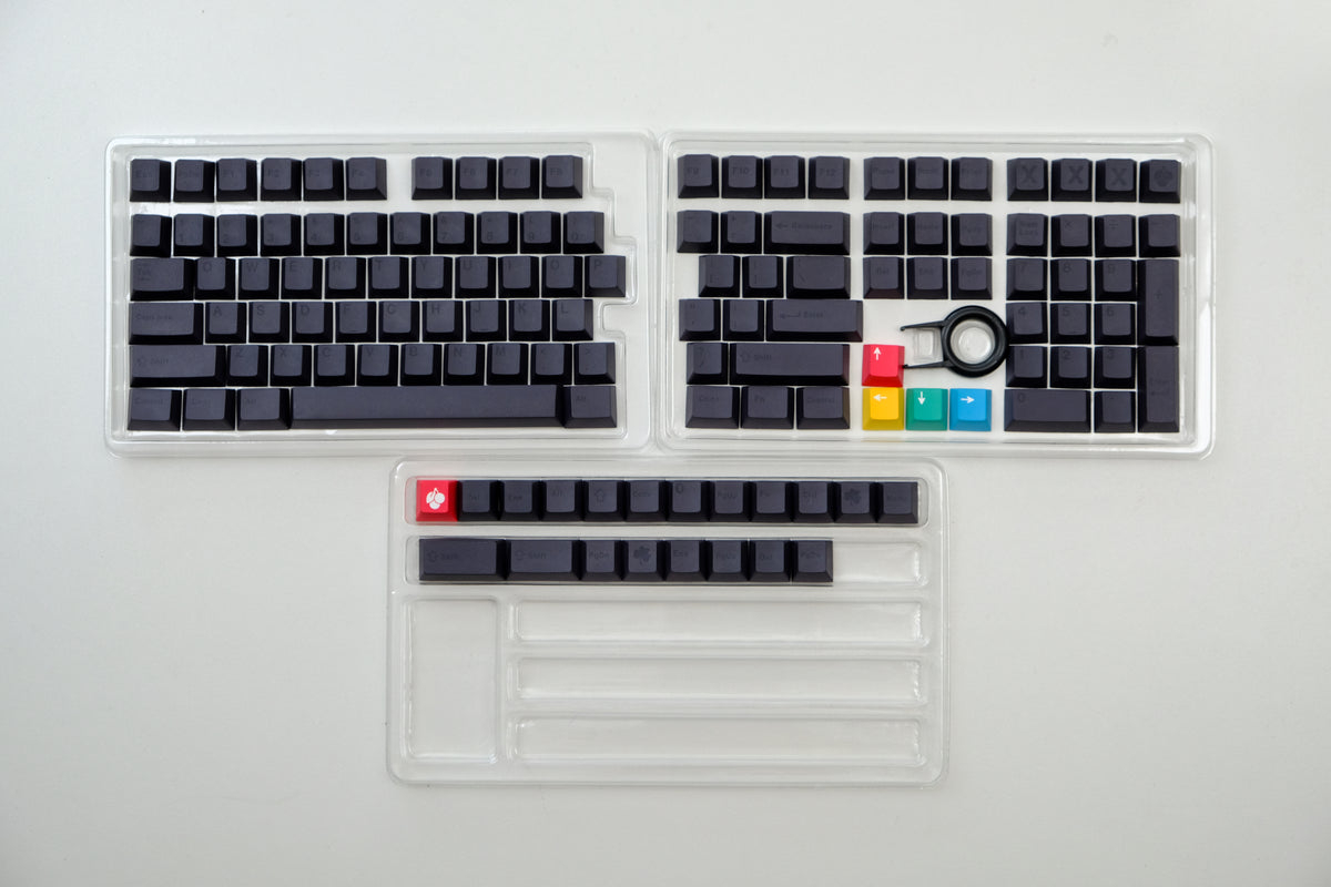 Touches minimalistes noires - Diykeycap