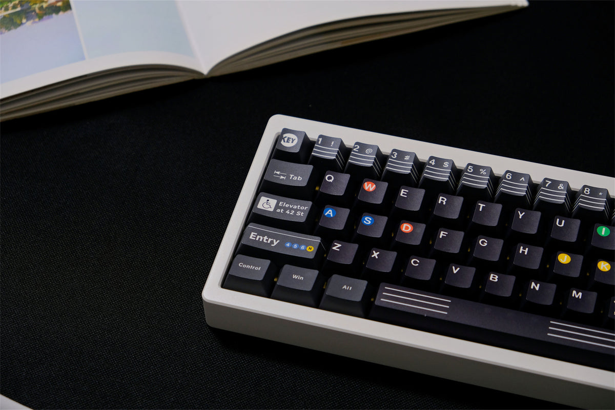 NYC Subway PBT Keycaps - Diykeycap