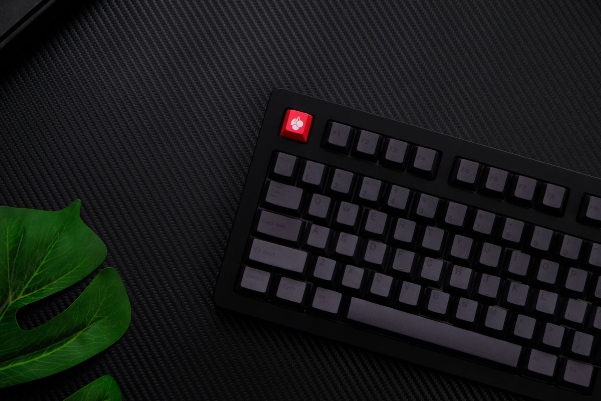 Touches minimalistes noires - Diykeycap
