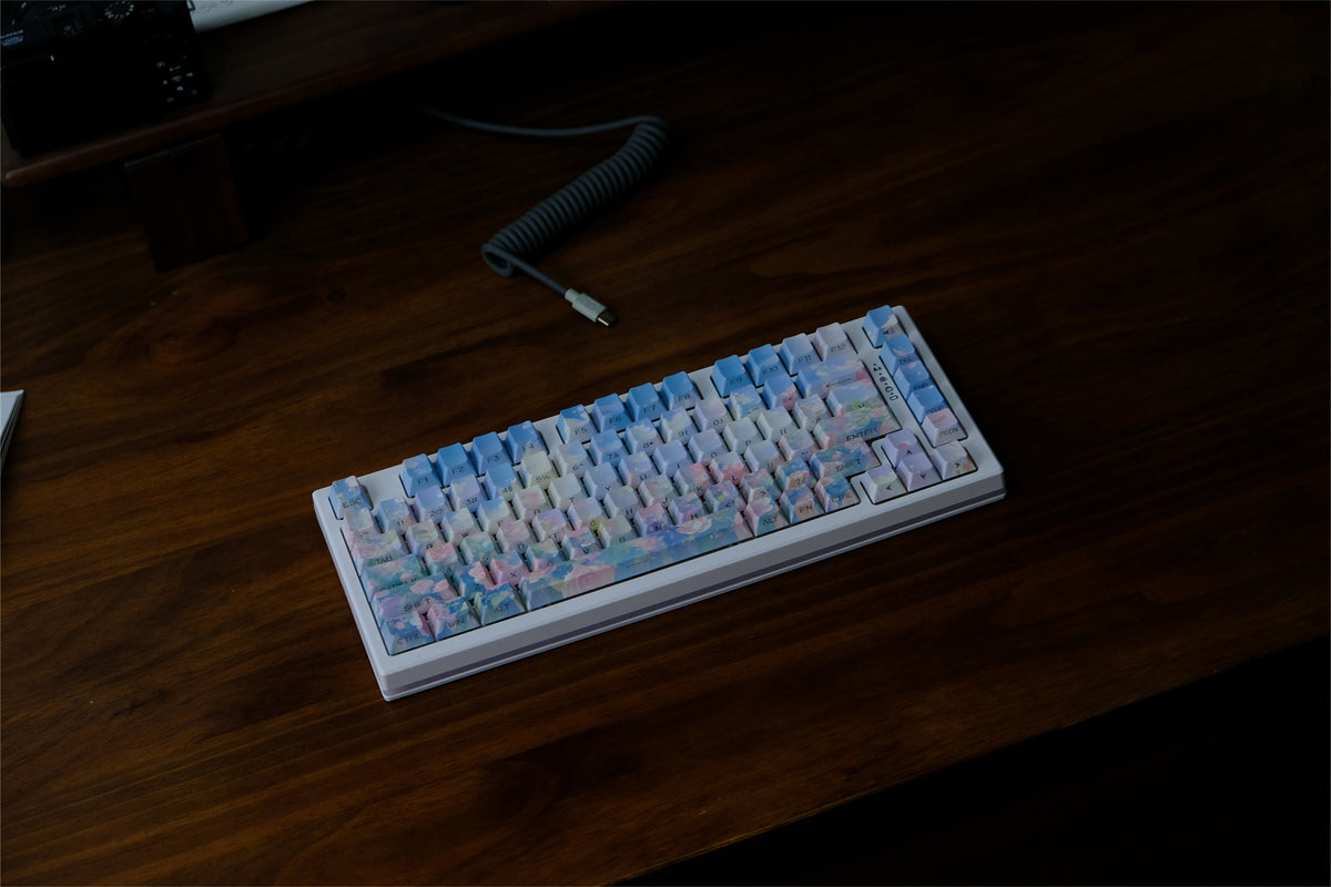 Touches de clavier peintes à l’huile « Rose Garden » - Diykeycap