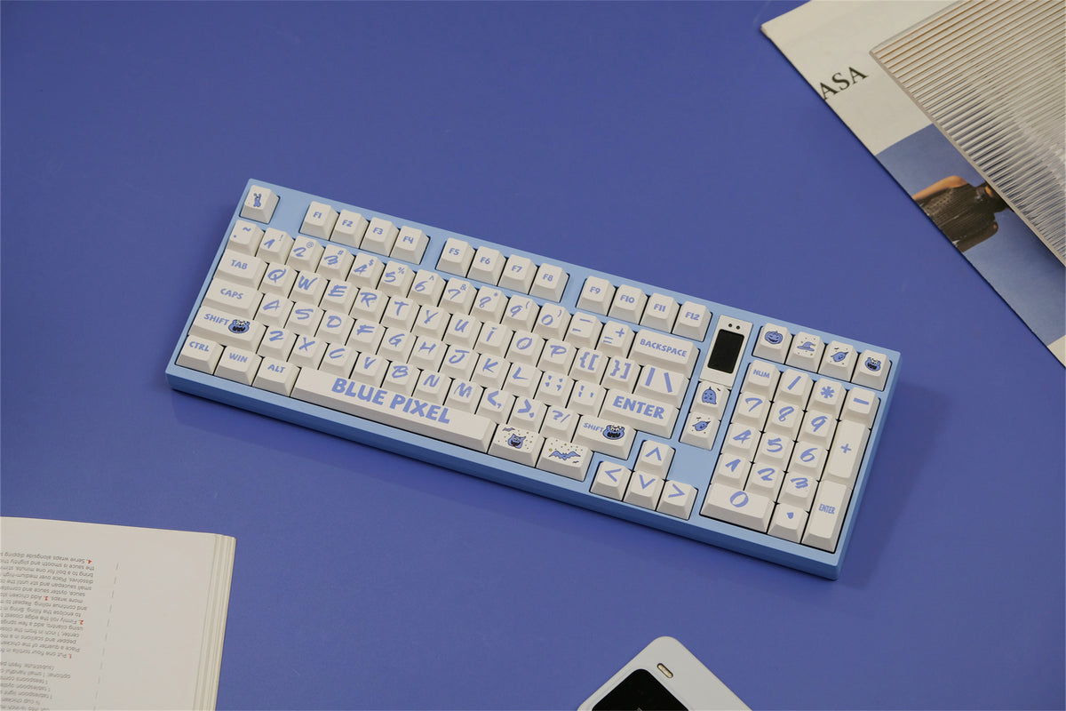 Blue Pixel Theme Keycaps - Diykeycap