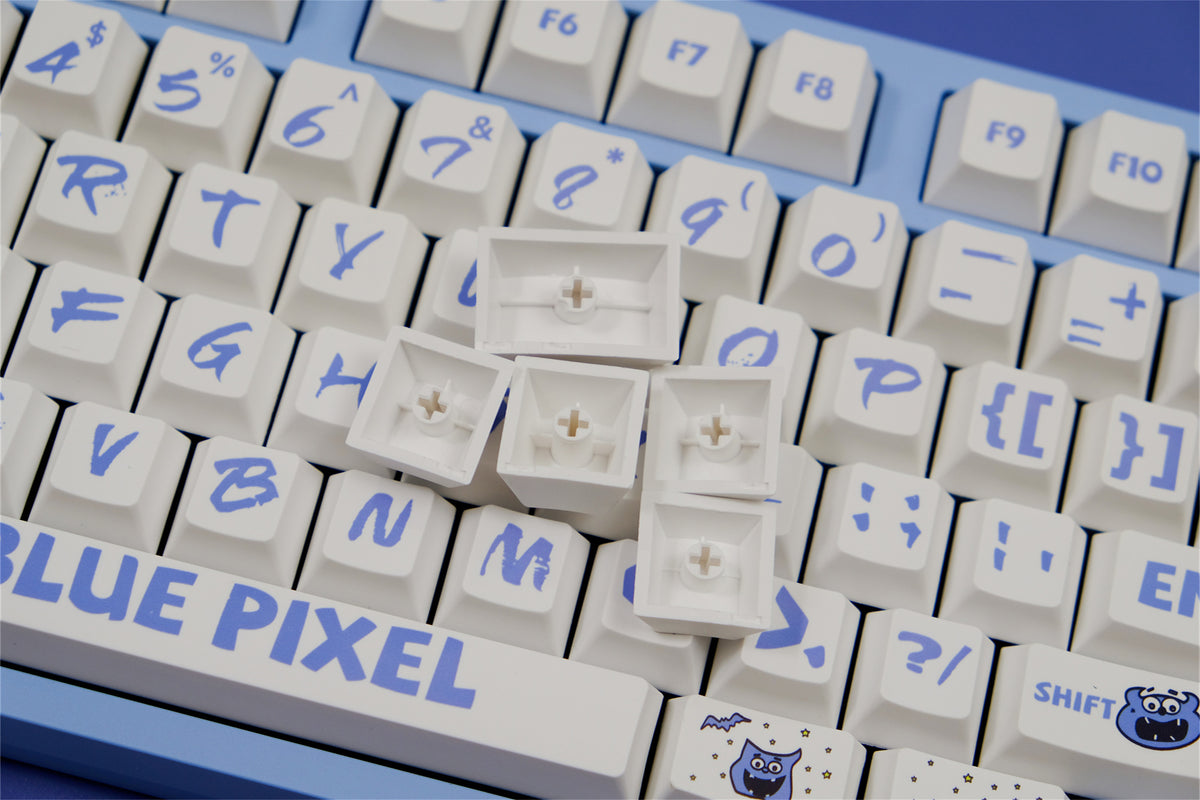 Blue Pixel Theme Keycaps - Diykeycap