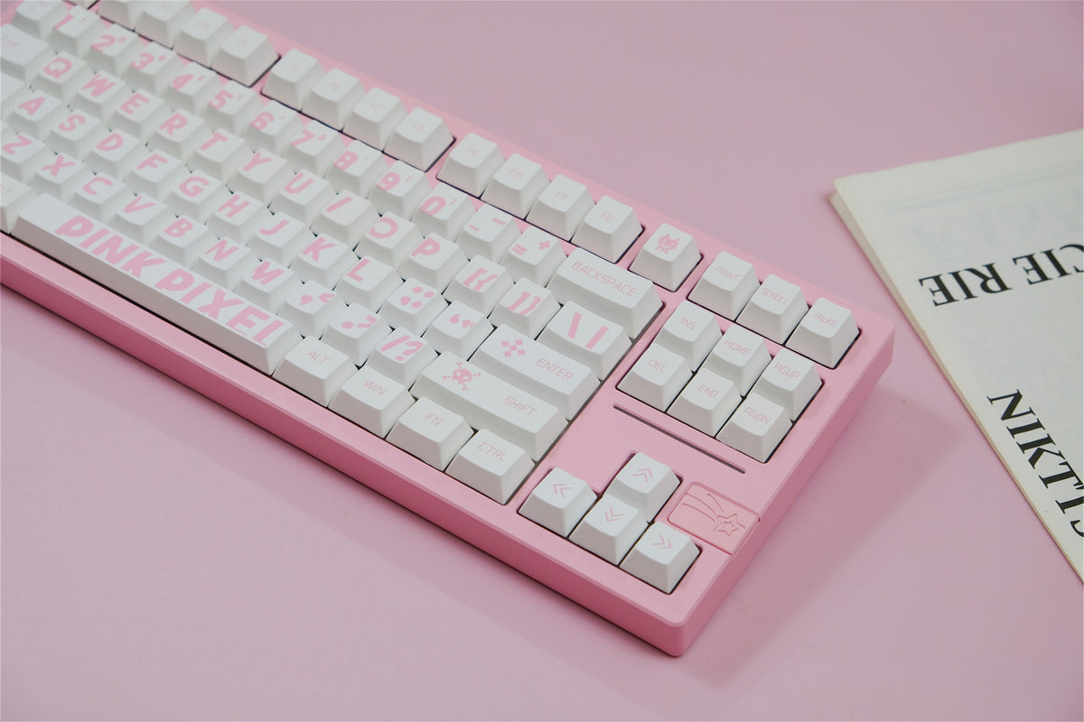 Pink Pixel Keycaps - Diykeycap