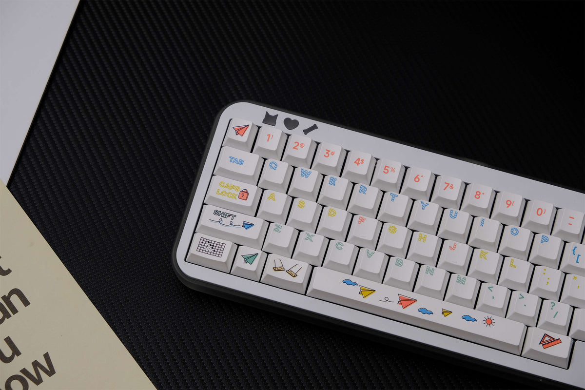 Paper Airplane PBT Keycaps - Diykeycap