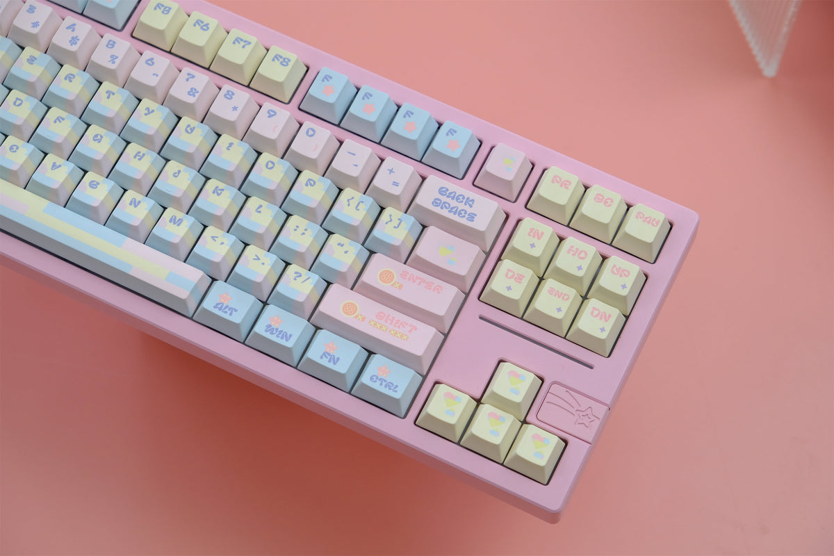 Patchwork Milk Candy Keycaps - Diykeycap