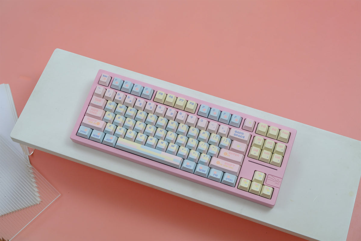 Patchwork Milk Candy Keycaps - Diykeycap