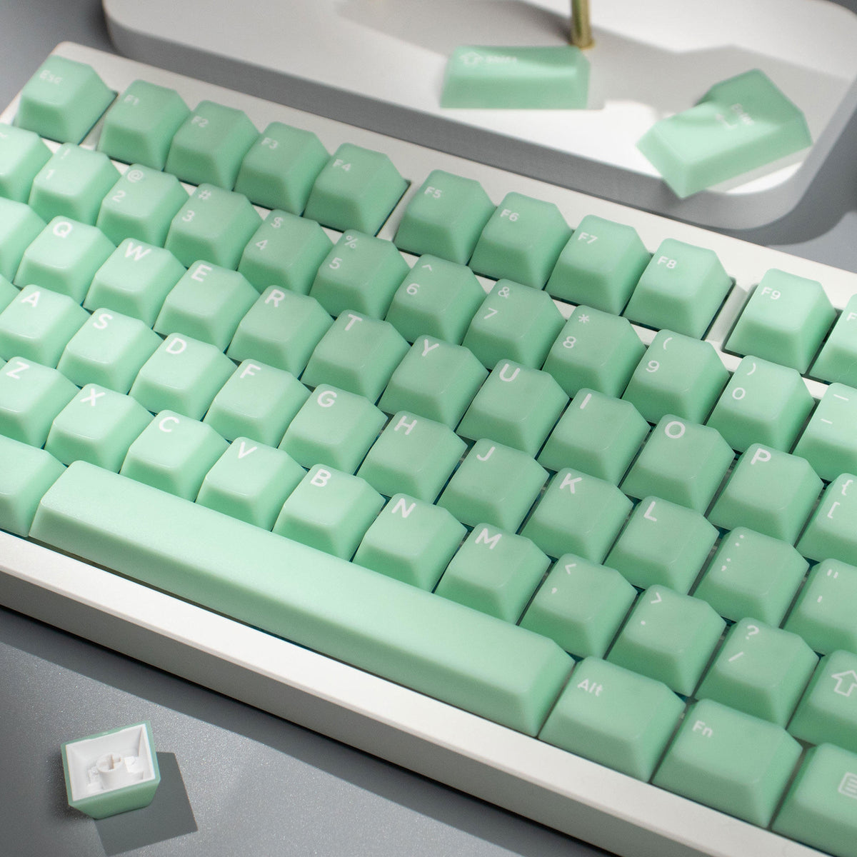 White Jade / Celadon Jade keycaps - Diykeycap