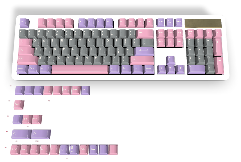 Touche personnalisée n° 1719 - Diykeycap