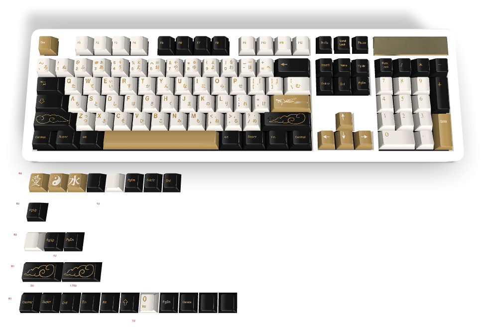 Touche personnalisée n° 1226 - Diykeycap