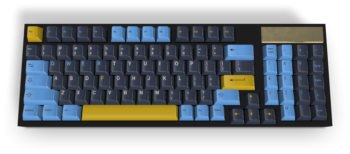 Touche personnalisée n° 1278 - Diykeycap