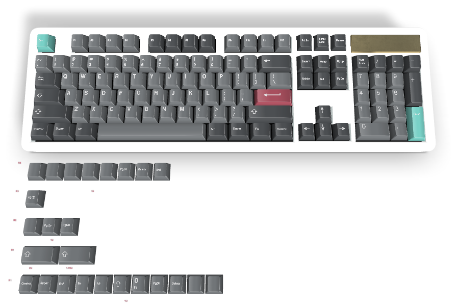 Custom keyboard #220 - Diykeycap