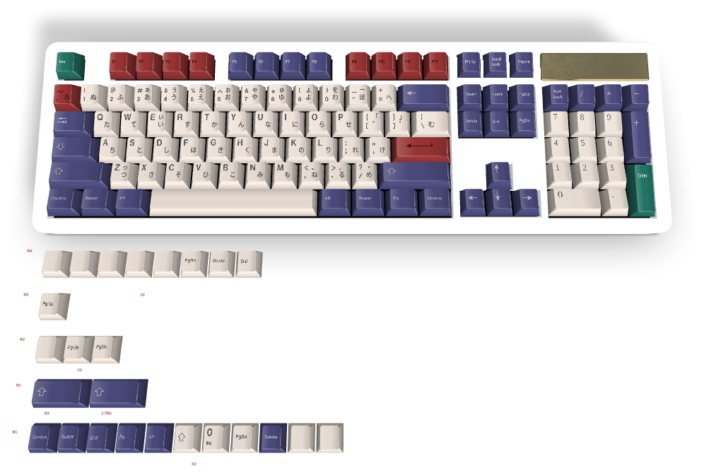 Touche personnalisée n° 991 - Diykeycap