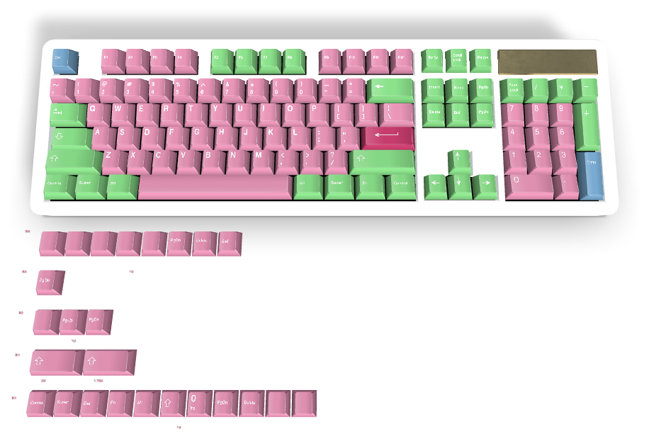 Touche personnalisée n° 1099 - Diykeycap