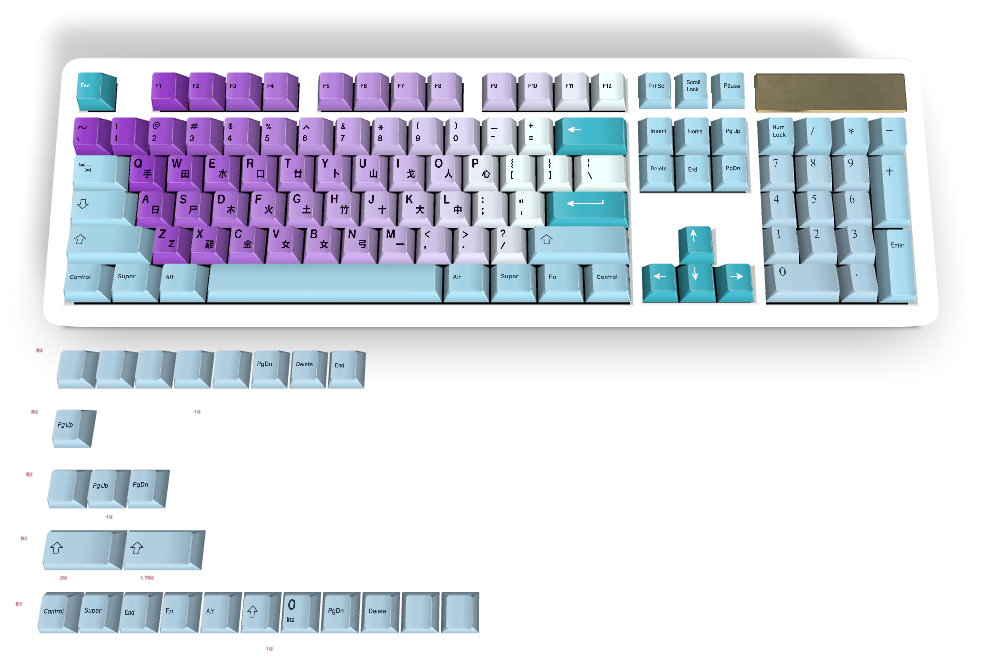 Touche personnalisée #1525 - Diykeycap