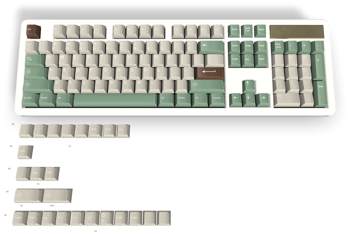 Touche personnalisée n° 1135 - Diykeycap