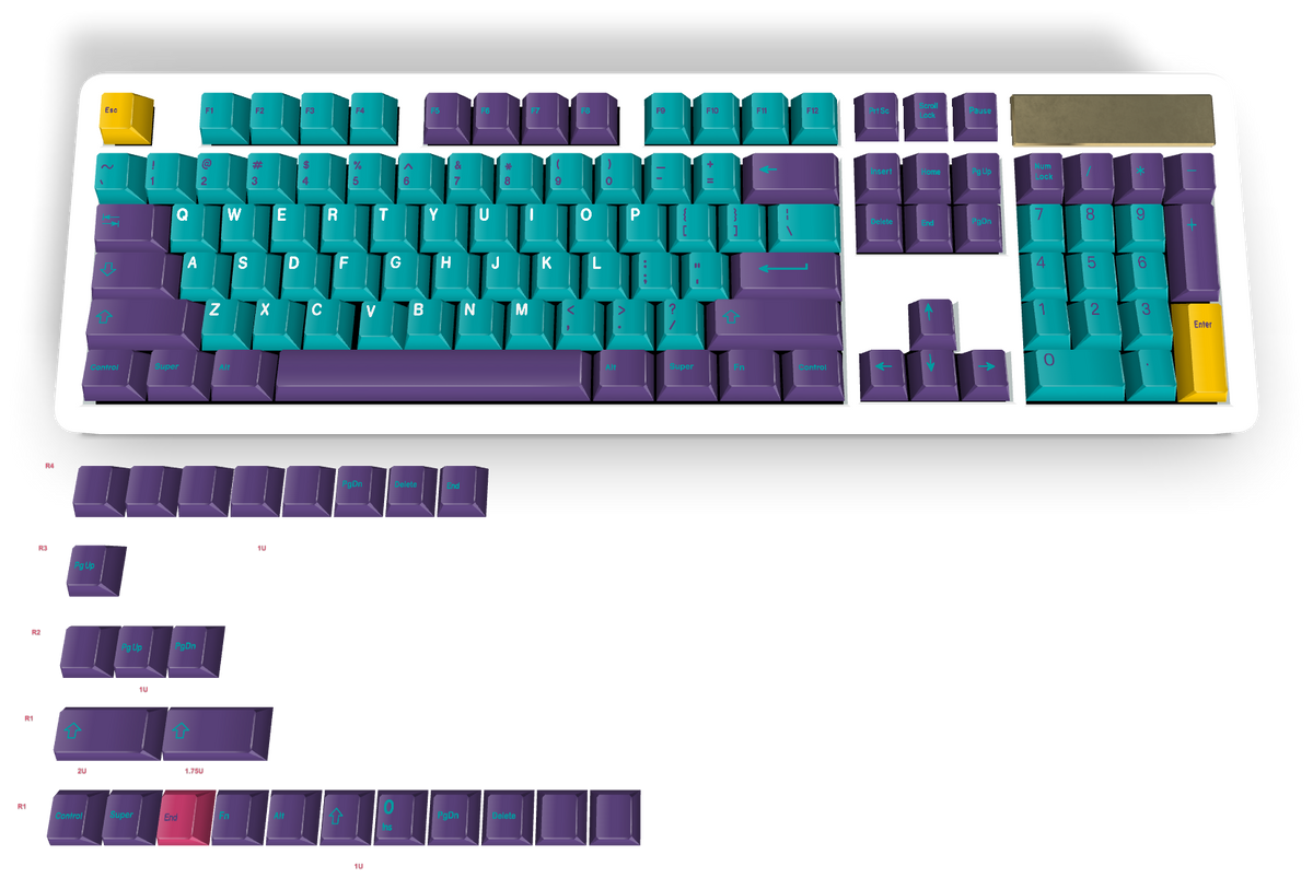 Touche personnalisée #1482 - Diykeycap