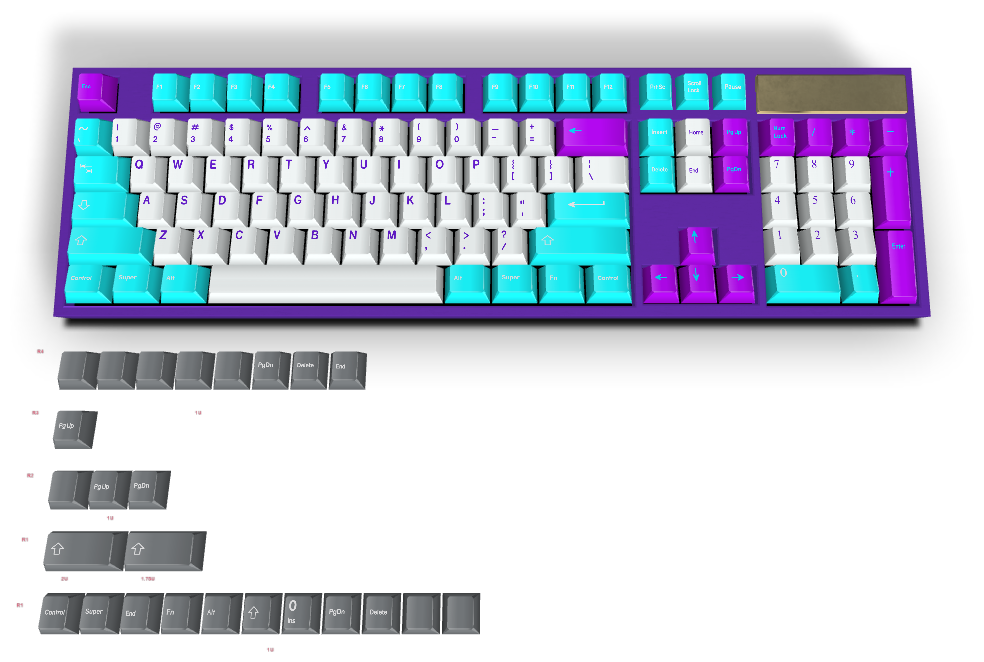 Touche personnalisée #1534 - Diykeycap