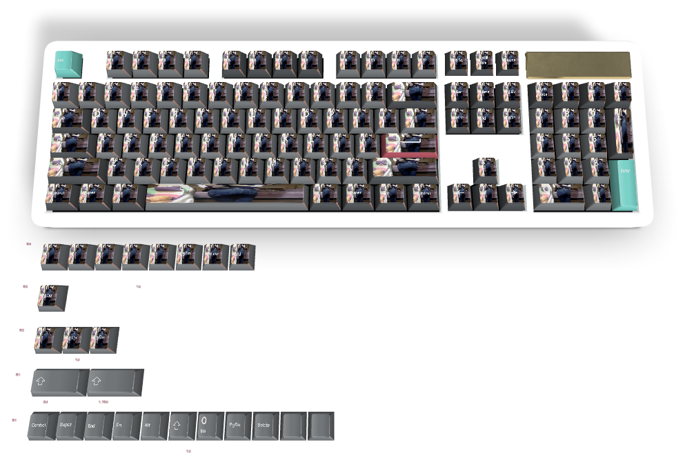 Keycap personnalisé n°1640 - Diykeycap