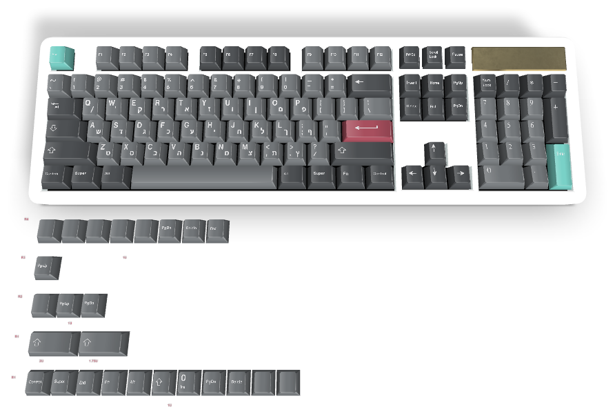 Keycap personnalisé n° 1408 - Diykeycap