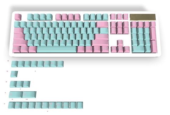 Touche personnalisée n° 1105 - Diykeycap