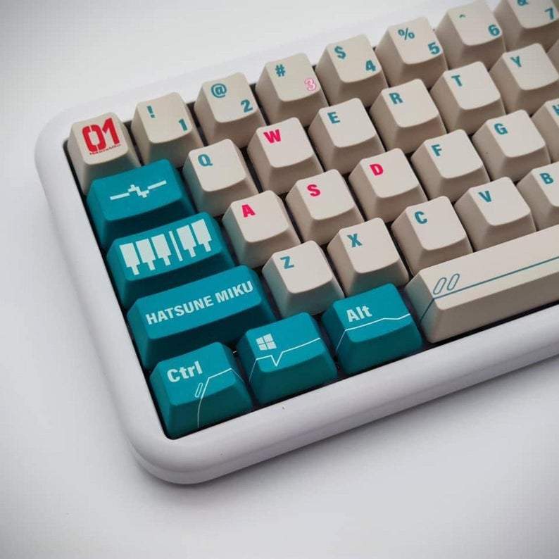 Hatsune Miku Keycaps - Green Chow Shop